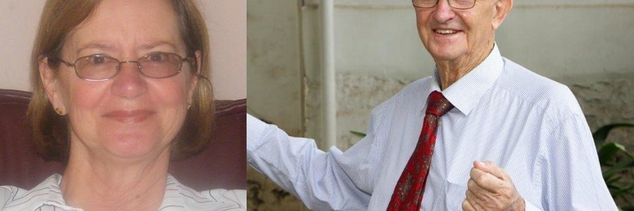 Die laaste foto wat van wyle Geoff Knipe geneem is, met sy eggenote, Betty op die inlasfoto (Foto verskaf deur Betty Knipe)